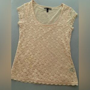 Pink lace top Victoria's Secret